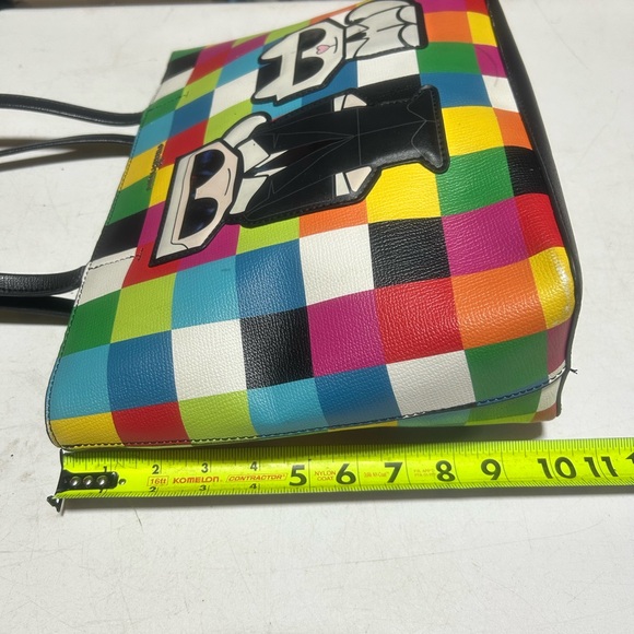 Karl Lagerfeld Blue/Black Multi Color "Karl & Cat" Tote Bag - Picture 10 of 11